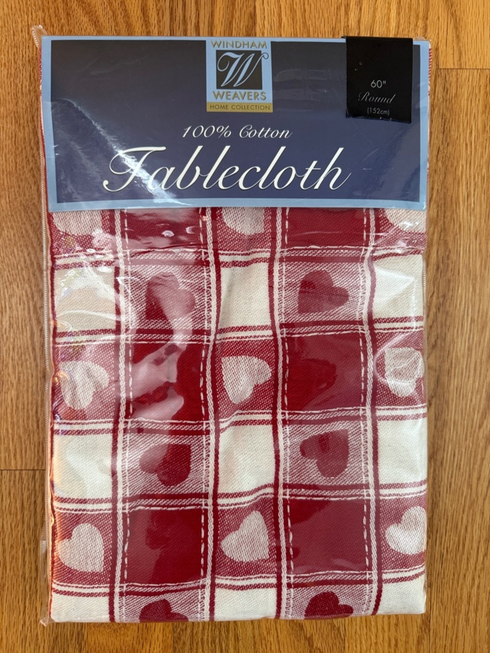 Red & White Round Tablecloth